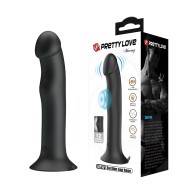 Pretty Love Murray Pulsating & Vibrating Dildo - Black