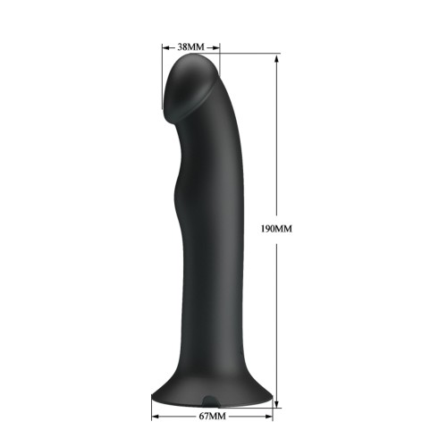 Pretty Love Murray Pulsating & Vibrating Dildo - Black