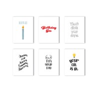 Everyday Pack Naughty Greeting Card Variety