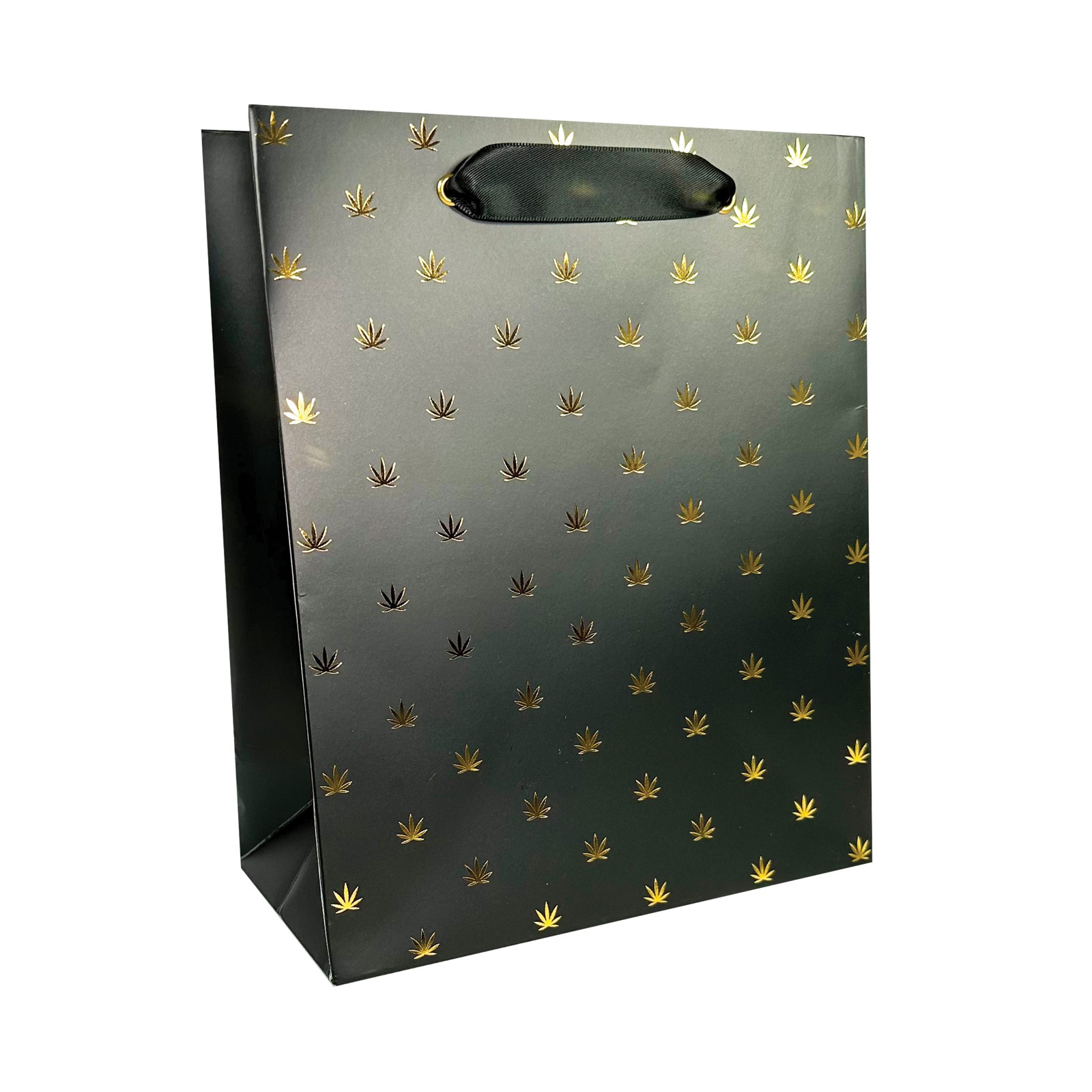 Polka Dot Gift Bag - Black and Gold