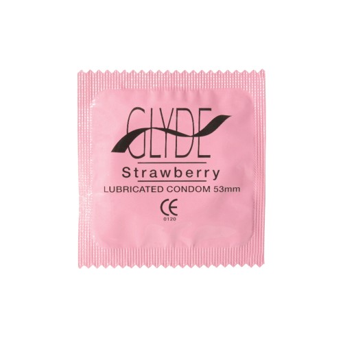 Glyde Strawberry Flavored Condoms - Sensational Sweetness