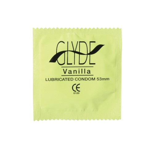 Condones Orgánicos Glyde Sabor Vainilla Paquete de 4