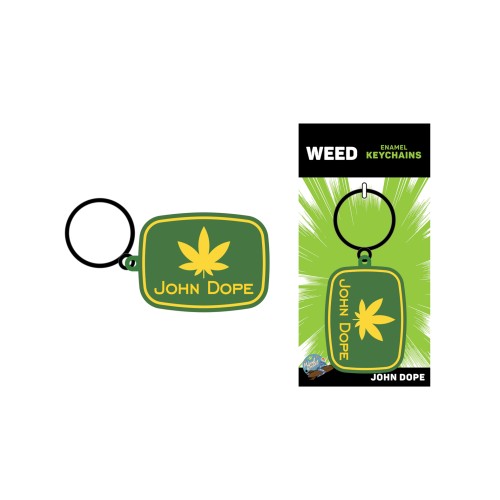 John Dope Weed Keychain Green/Yellow