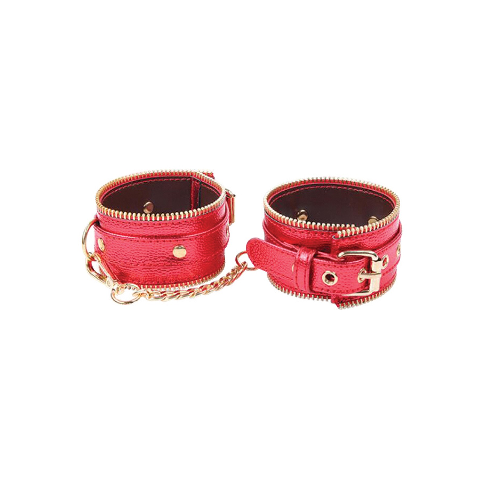 Nobu Luxury Red Gold Fetish Handcuffs