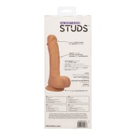 Dildo de Silicona Dual Density Studs de 6.25 Pulgadas - Marfil