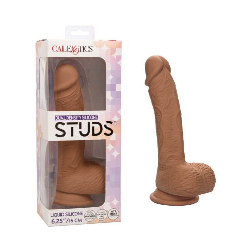 Studs Dual Density Silicone Dildo 6.25"