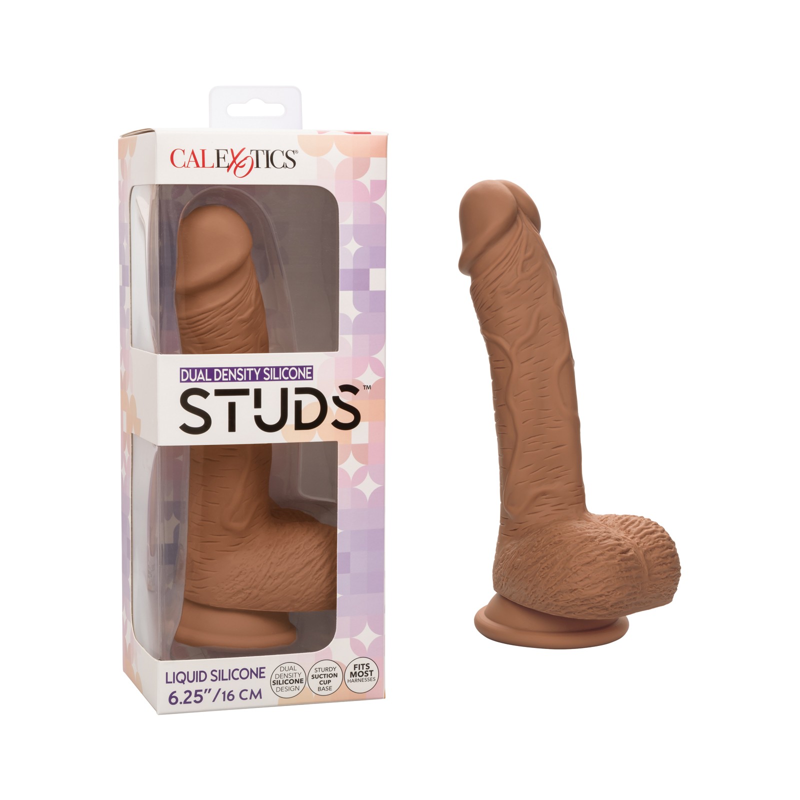 Studs Dual Density Silicone Dildo 6.25"