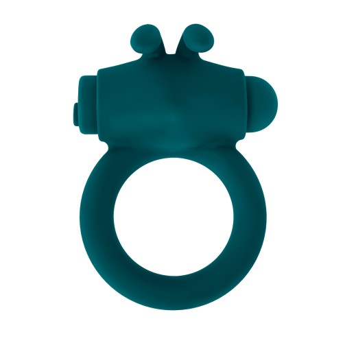 Playboy Pleasure Bunny Buzzer Cock Ring Verde Teal