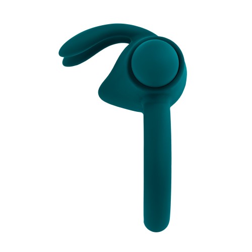 Playboy Pleasure Bunny Buzzer Cock Ring Verde Teal