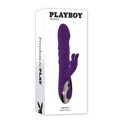 Playboy Pleasure Hop To It Rabbit Vibrator Acai