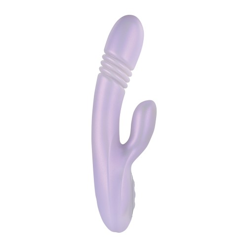 Playboy Pleasure Bumping Bunny Rabbit Vibrator in Opal