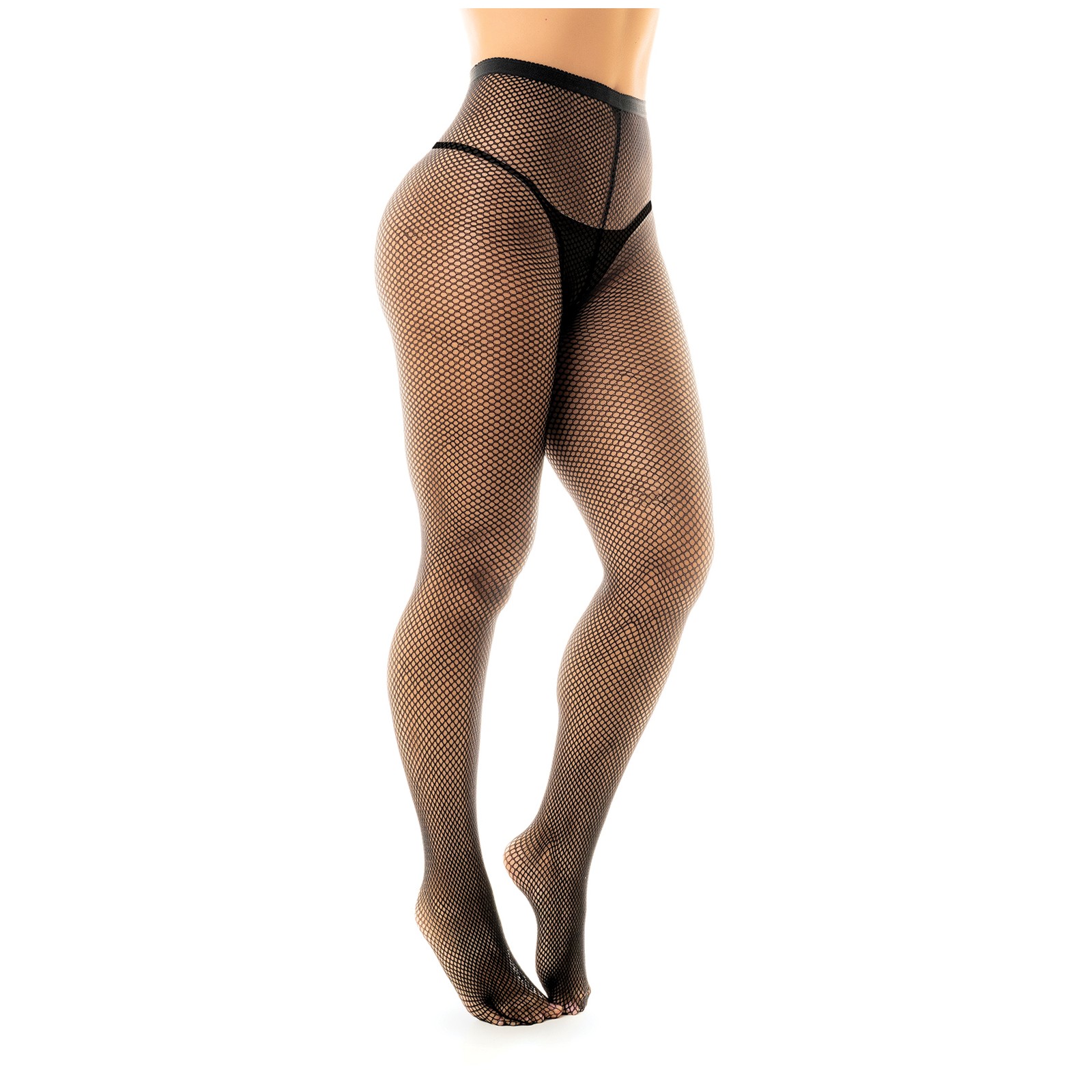 Fishnet Pantyhose with Back Seam