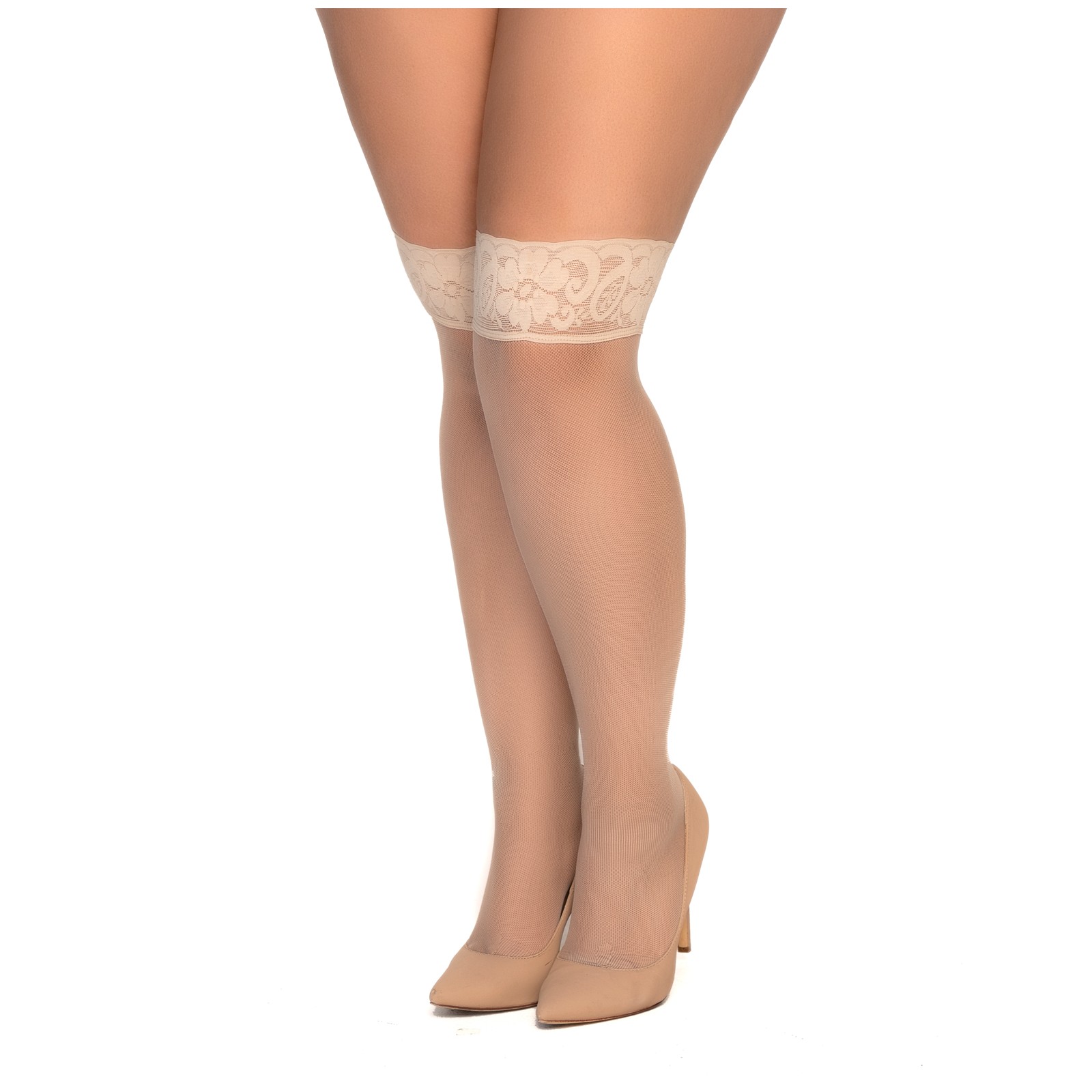 Mesh Thigh High Stockings for Stylish Allure