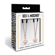 Perfect Sensation with Sex & Mischief Brat Pearl Nipple Clips