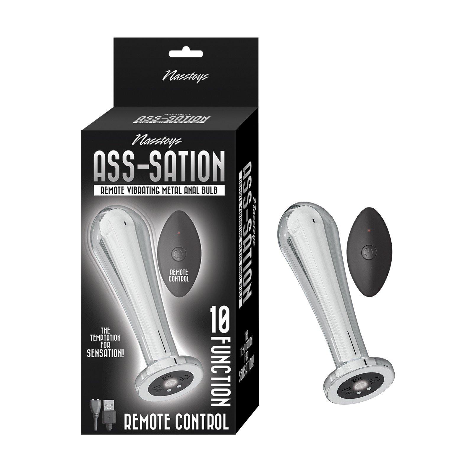 Ass-sation Remote Vibrating Metal Anal Bulb