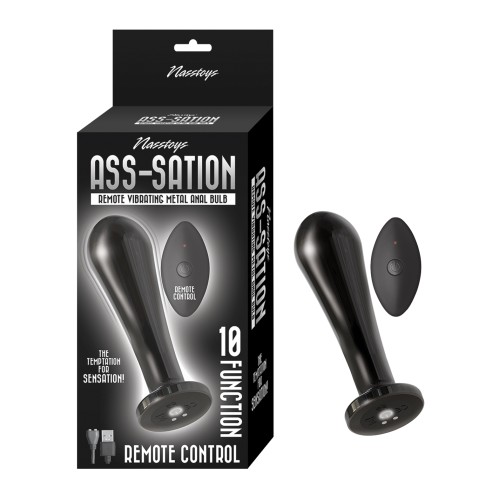 Bulbo Anal Vibrante Metálico Remote - Placer Orgásmico