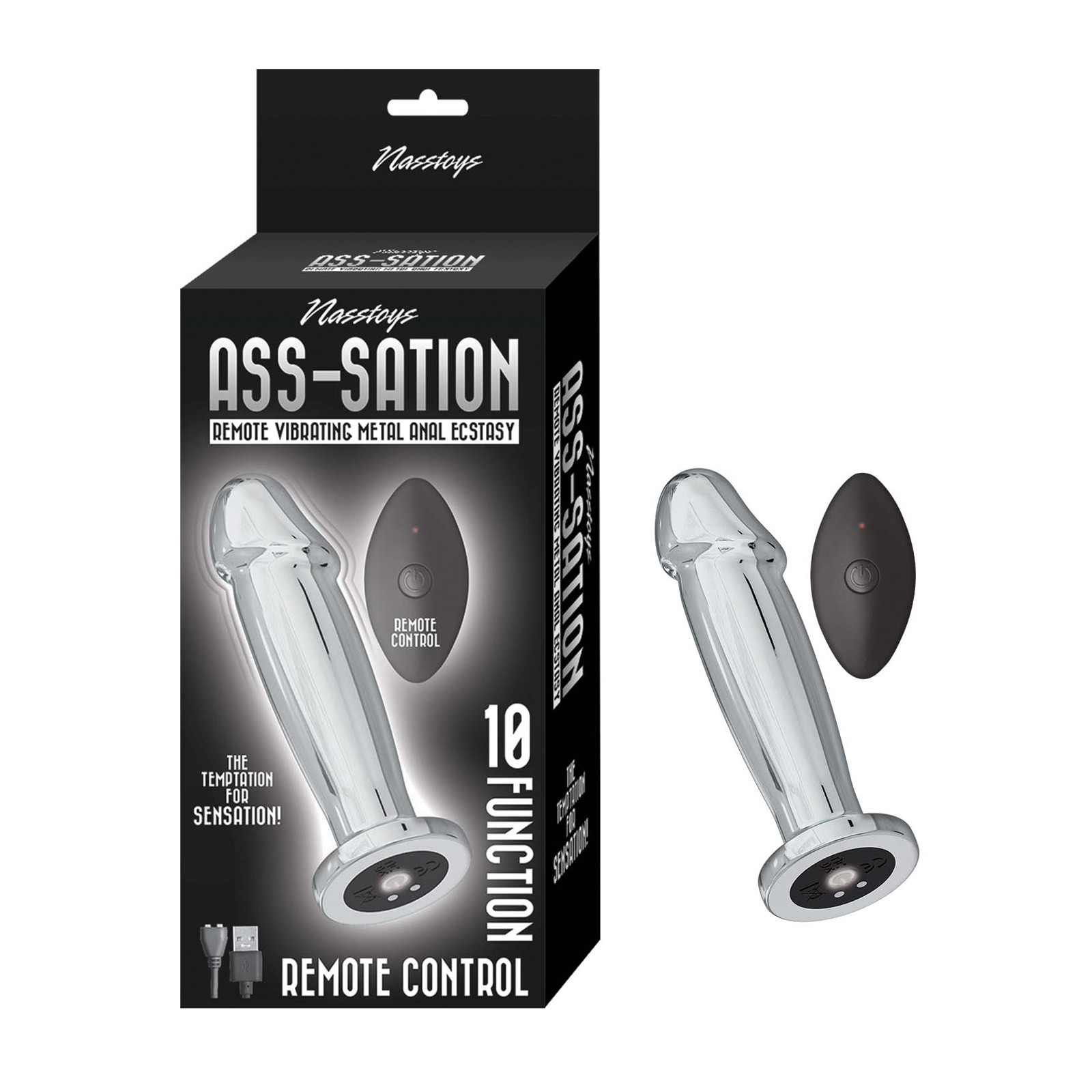 Ass-sation Remote Vibrating Metal Anal Ecstasy Silver