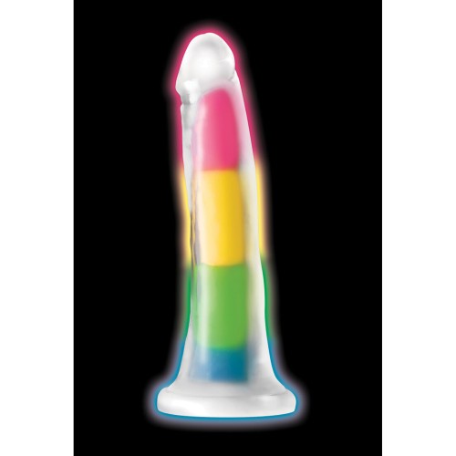 Dildo de Silicona de 7 Pulgadas que Brilla en la Oscuridad Curve Toys