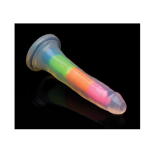 Dildo de Silicona de 7 Pulgadas que Brilla en la Oscuridad Curve Toys