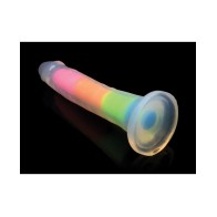 Curve Toys 7 Inch Glow in the Dark Silicone Dildo