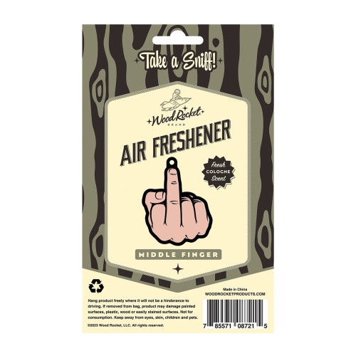 Middle Finger Peach Air Freshener Cologne