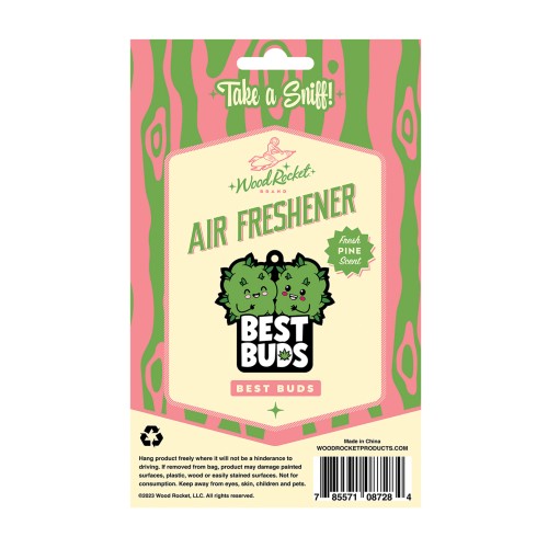 Wood Rocket Best Buds Air Freshener Pine