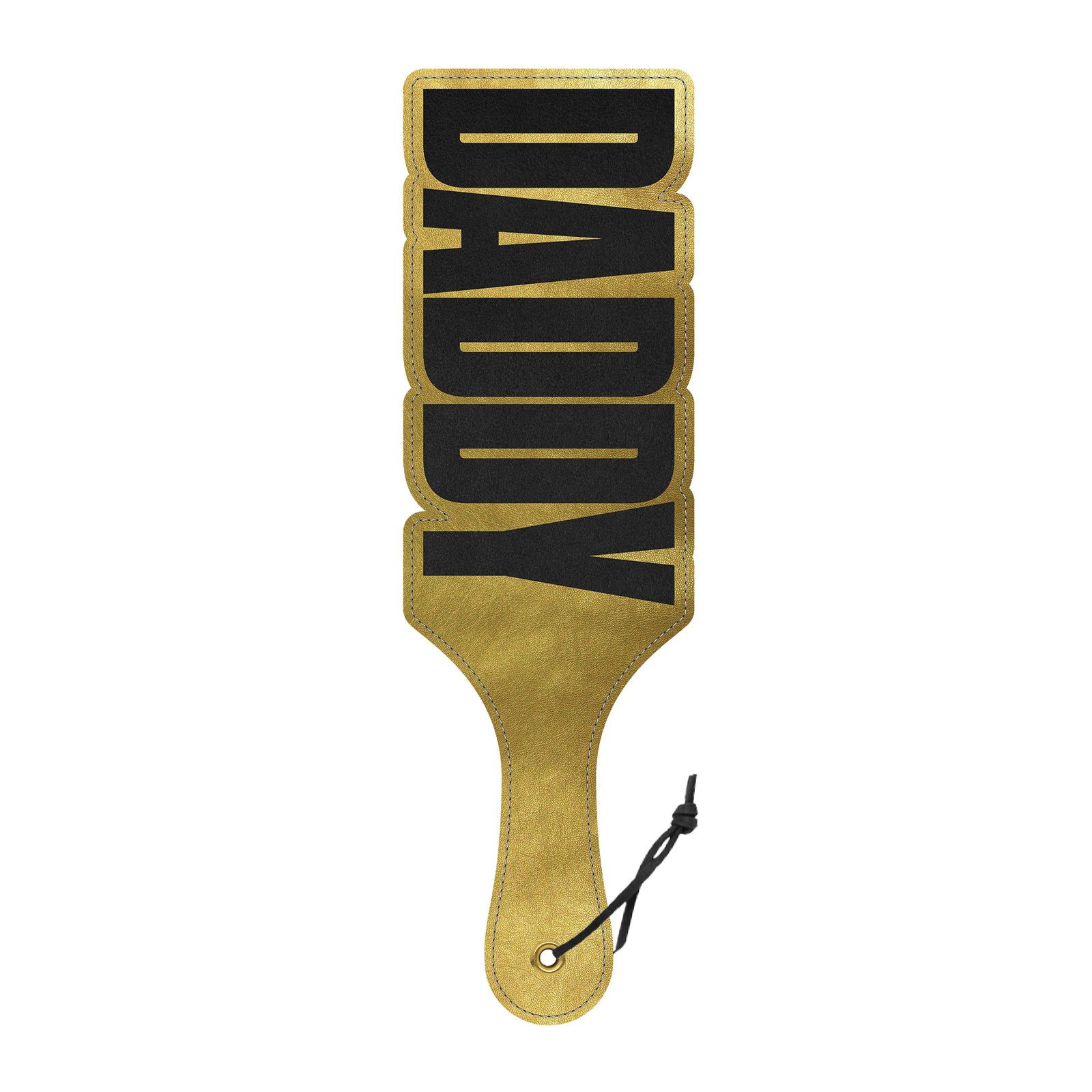 Black and Gold Wood Rocket Daddy Paddle