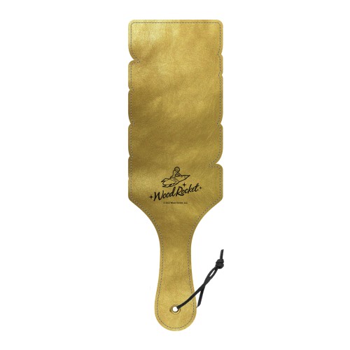 Black and Gold Wood Rocket Daddy Paddle