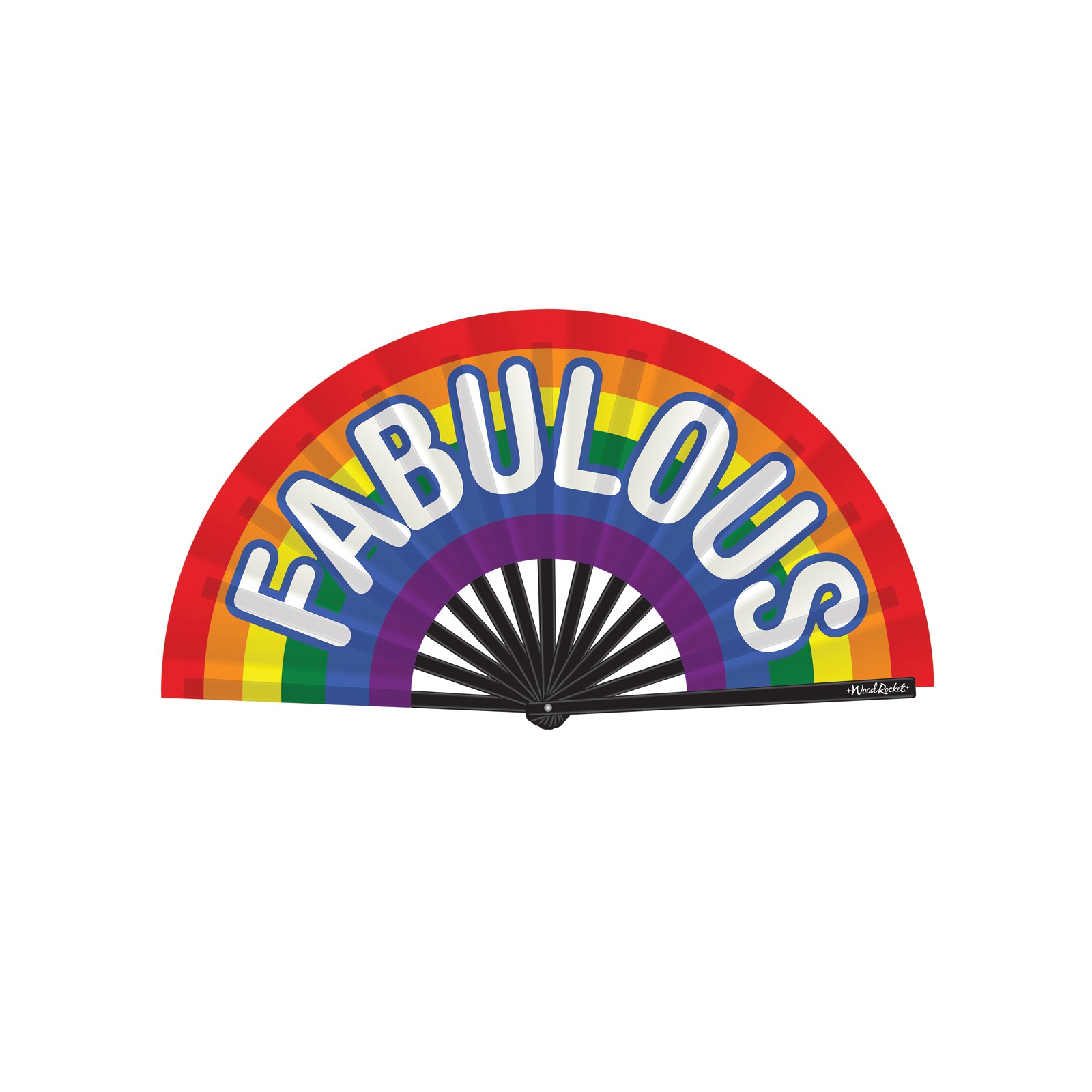 Wood Rocket Fabulous Rainbow Fan - Stylish Fun