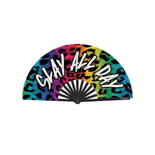 Slay All Day Colorful Hand Fan