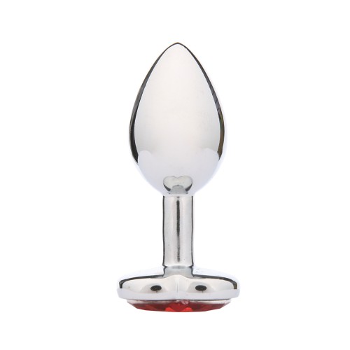 WhipSmart Heartbreaker Heart Crystal Butt Plug Red