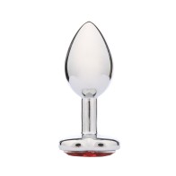 WhipSmart Heartbreaker Heart Crystal Butt Plug Red