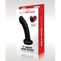 WhipSmart Heartbreaker 7" Heart Based Dildo - Black/Red