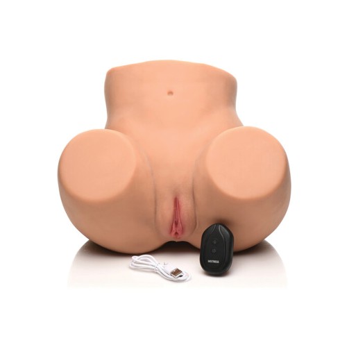 Masturbador 3D Vibrante Curve Toys Mistress - Vagina y Ano