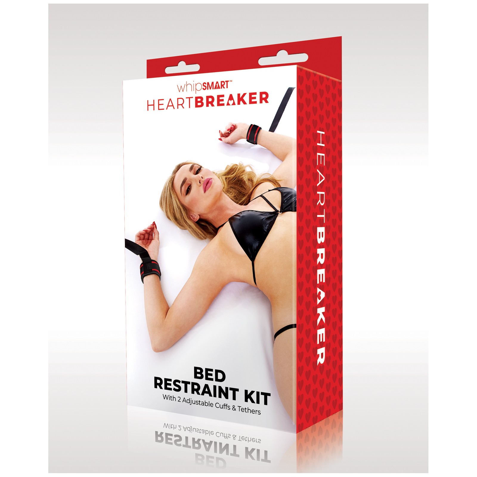 WhipSmart Heartbreaker Bed Restraint Kit Black/Red