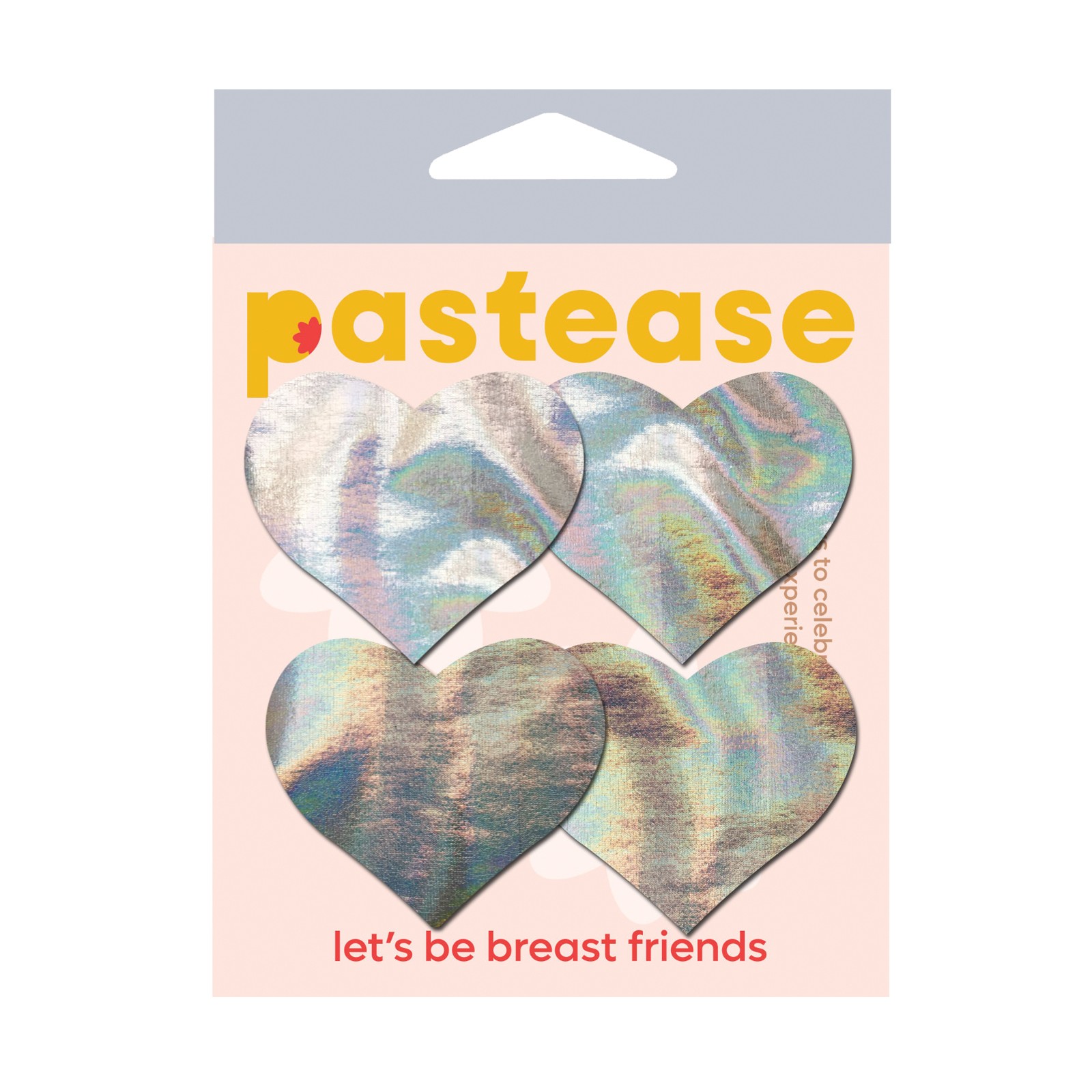 Pastease Premium Petites Pasties de Corazón Holográfico - Plata