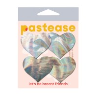 Pastease Premium Petites Pasties de Corazón Holográfico - Plata