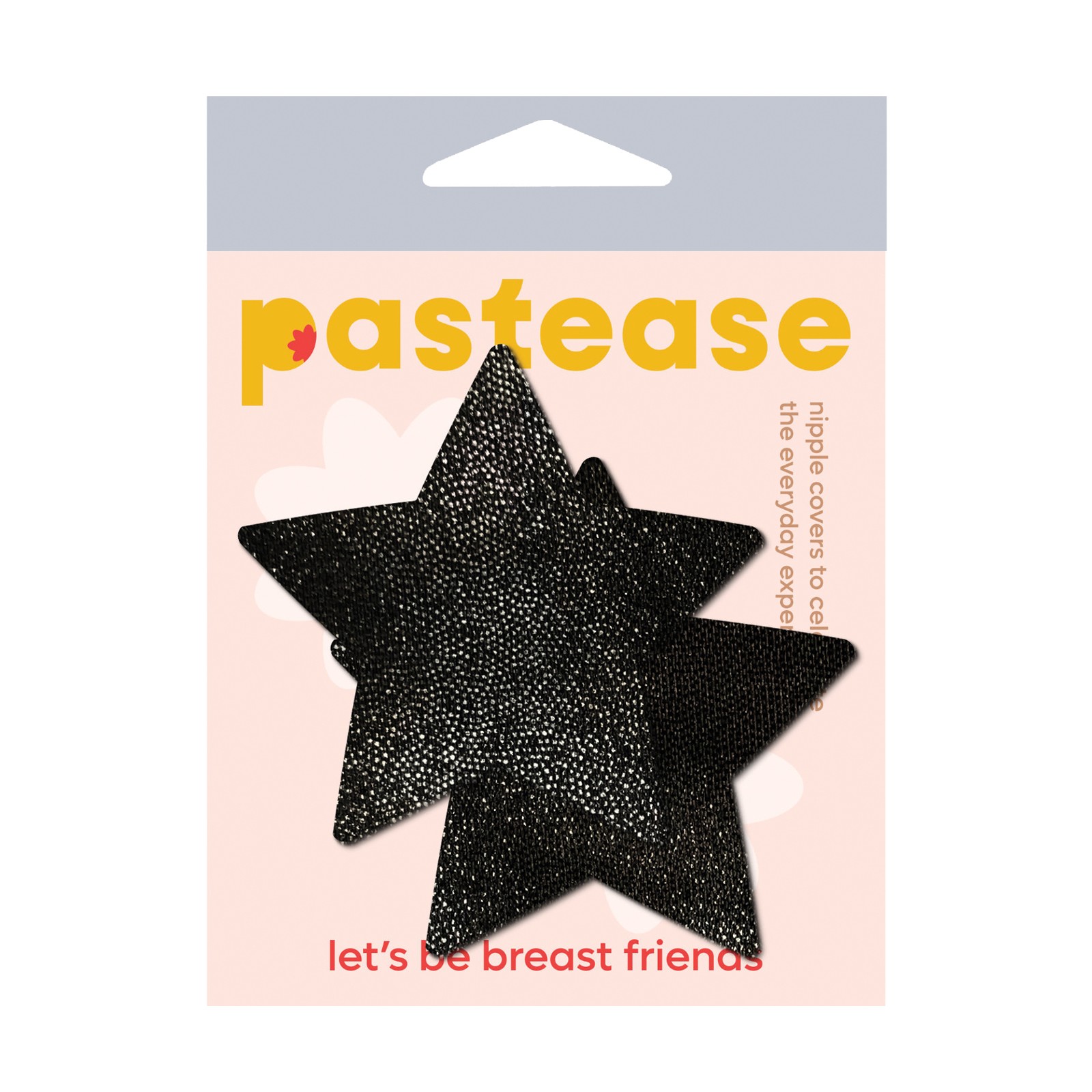 Pastease Glitter Star Nipple Pasties Black