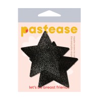 Pastease Glitter Star Nipple Pasties Black