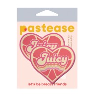 Pastease Premium Corazón Retro - Pasties de Pezón de Pomelo Rosa