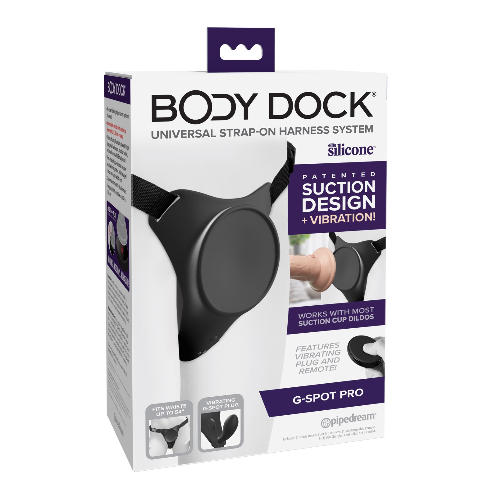 Body Dock G-Spot Pro Vibrating Harness for Couples