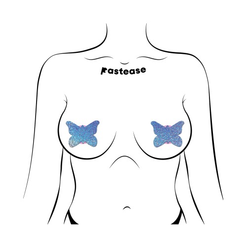 Pastease Premium Glitter Butterfly Pasties Azul