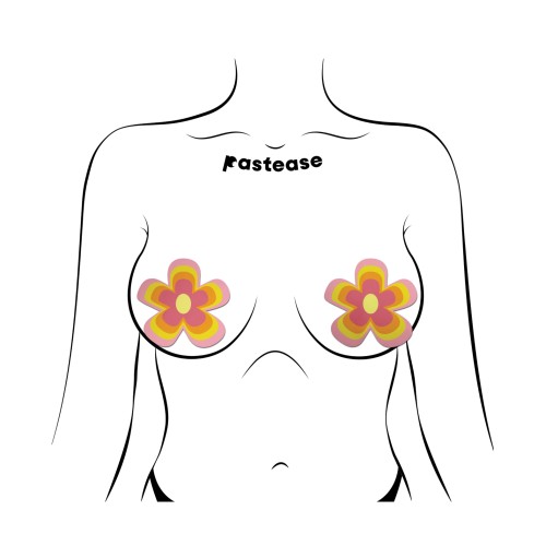 Pastease Groovy Flower Pasties in Pink