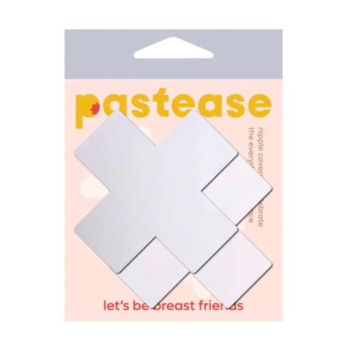 Pastease Matte Plus X Nipple Pasties White