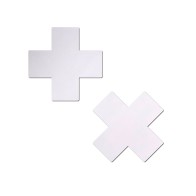 Pastease Matte Plus X Nipple Pasties White