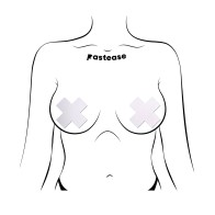 Pastease Matte Plus X Nipple Pasties White