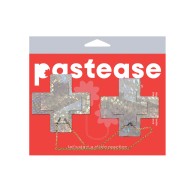 Pastease Chains Disco Cross - White