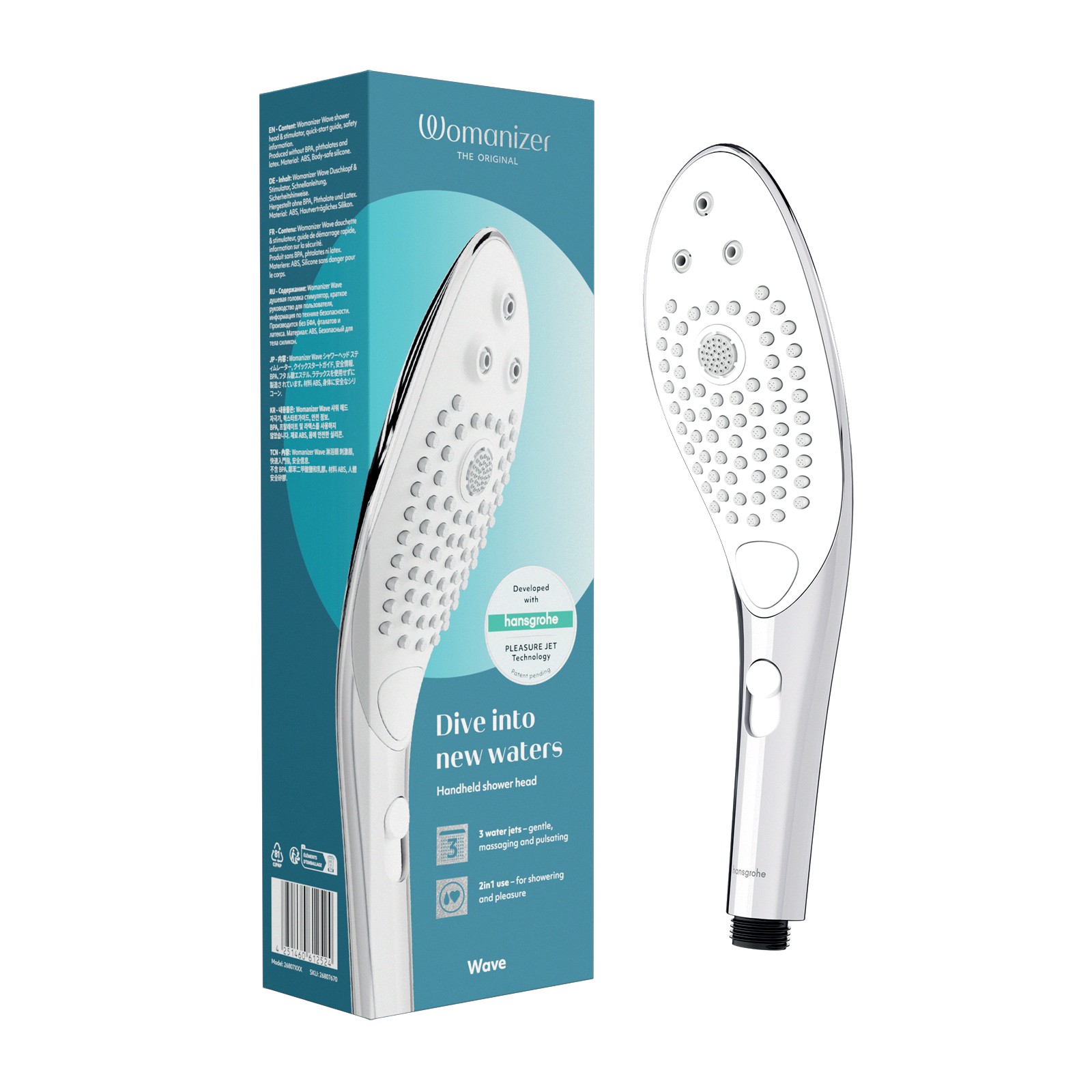 Womanizer Wave Shower Head Chrome