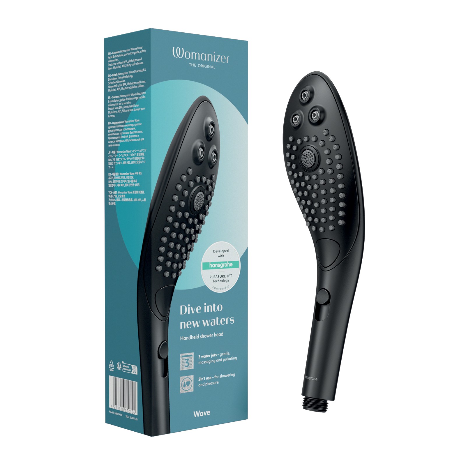 Cabeza de Ducha Womanizer Wave - Negro