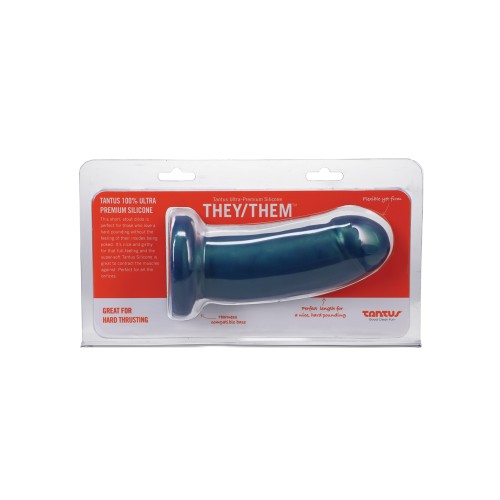 Tantus They/Them Silicone Dildo Malachite